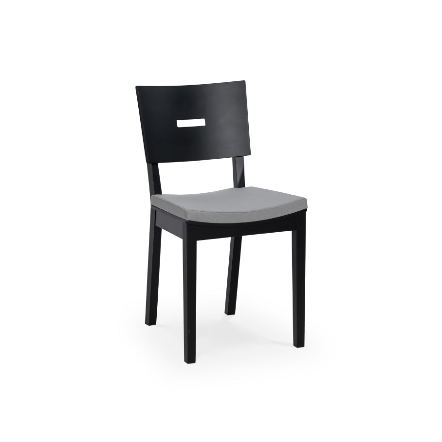 Simple kárpitozott II szék, fekete