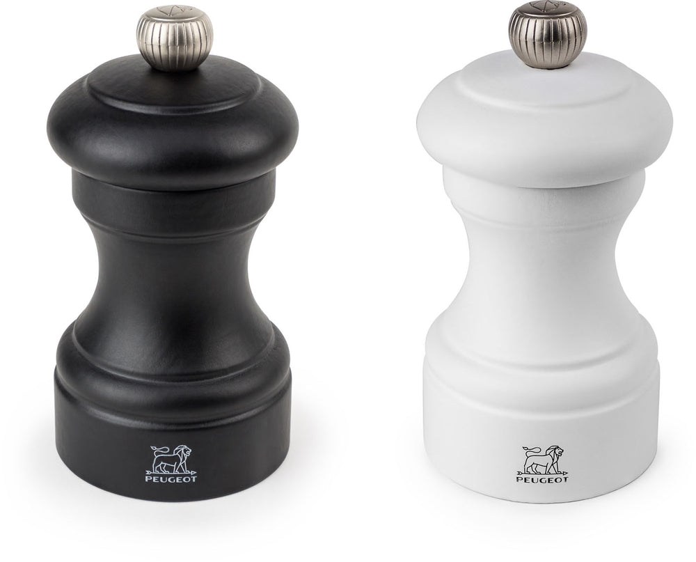 Salt pepper shaker kpl. BISTRO PEUGEOT / só- és borsszóró, fehér fekete