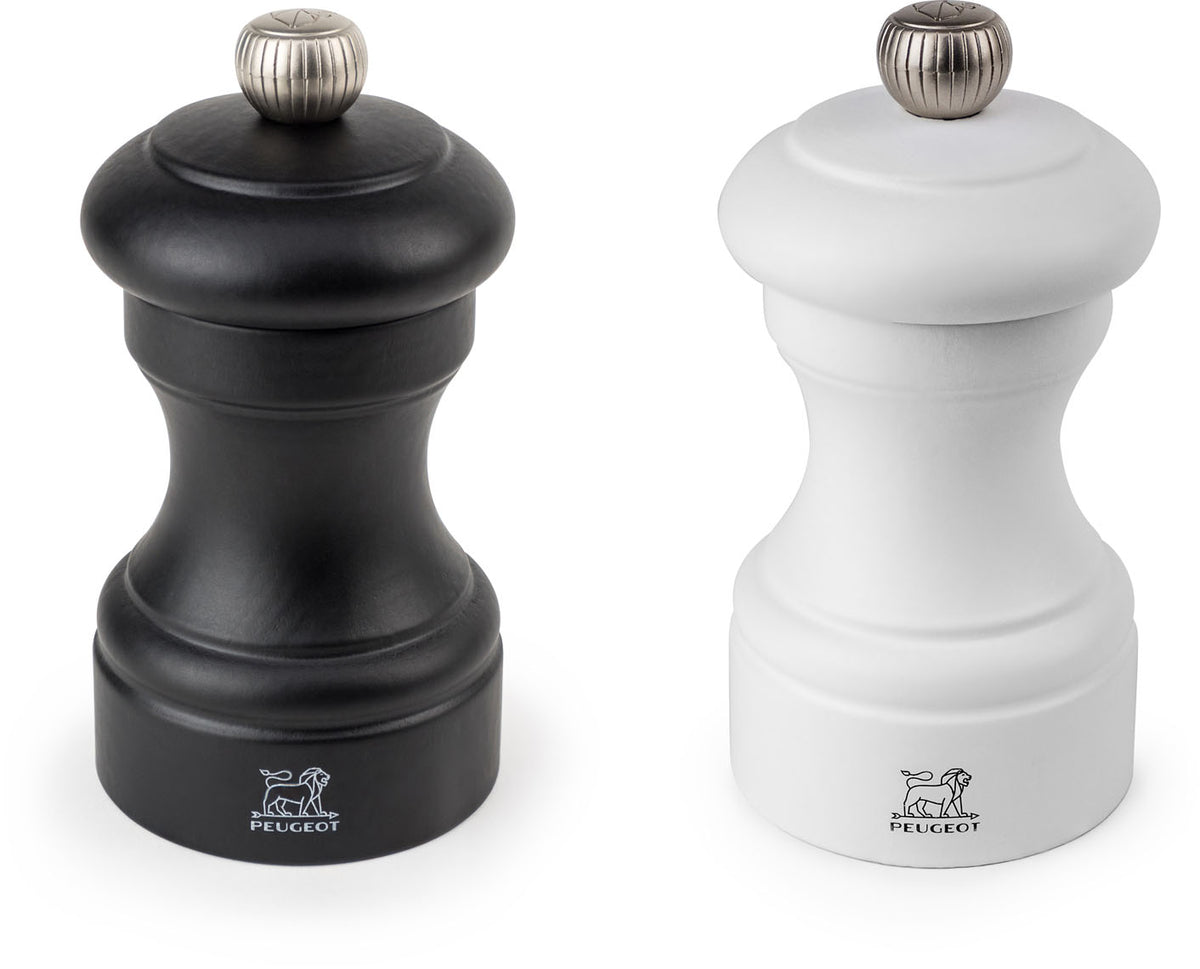 Salt pepper shaker kpl. BISTRO PEUGEOT / só- és borsszóró, fehér fekete