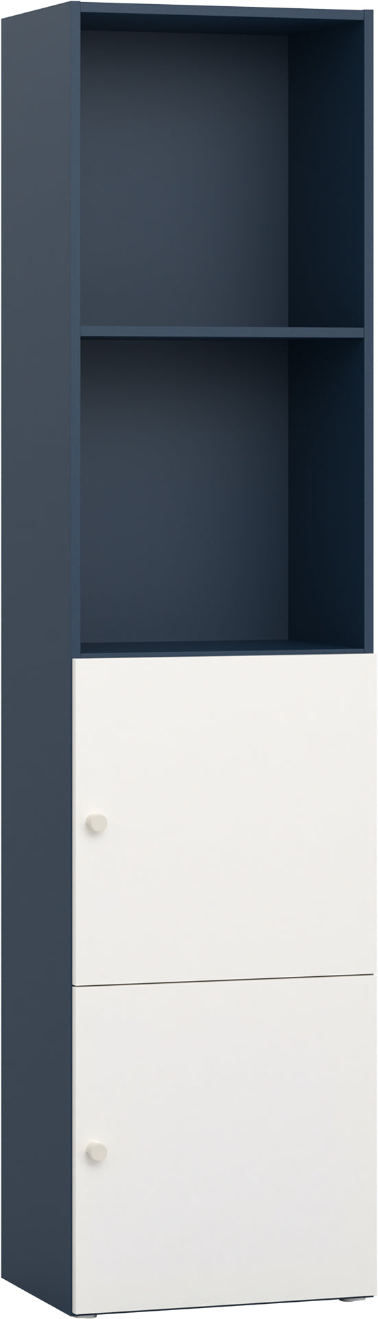Keskeny shelving front arrangement 1 Reli könyvespolc