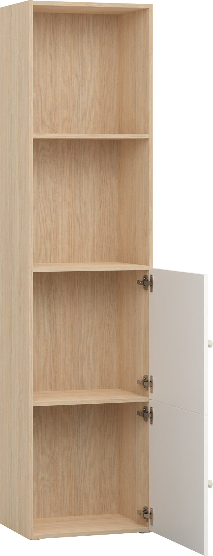 Keskeny shelving front arrangement 1 Reli könyvespolc