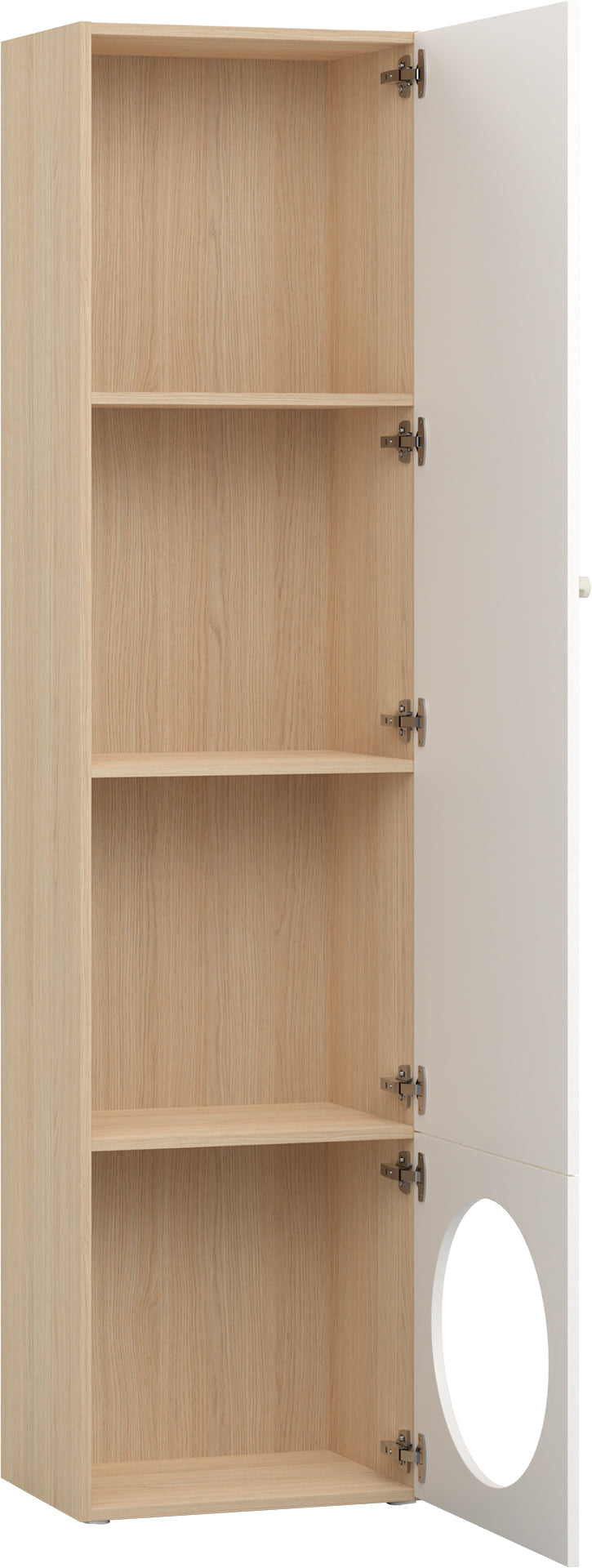 Keskeny shelving front arrangement 3 Reli könyvespolc