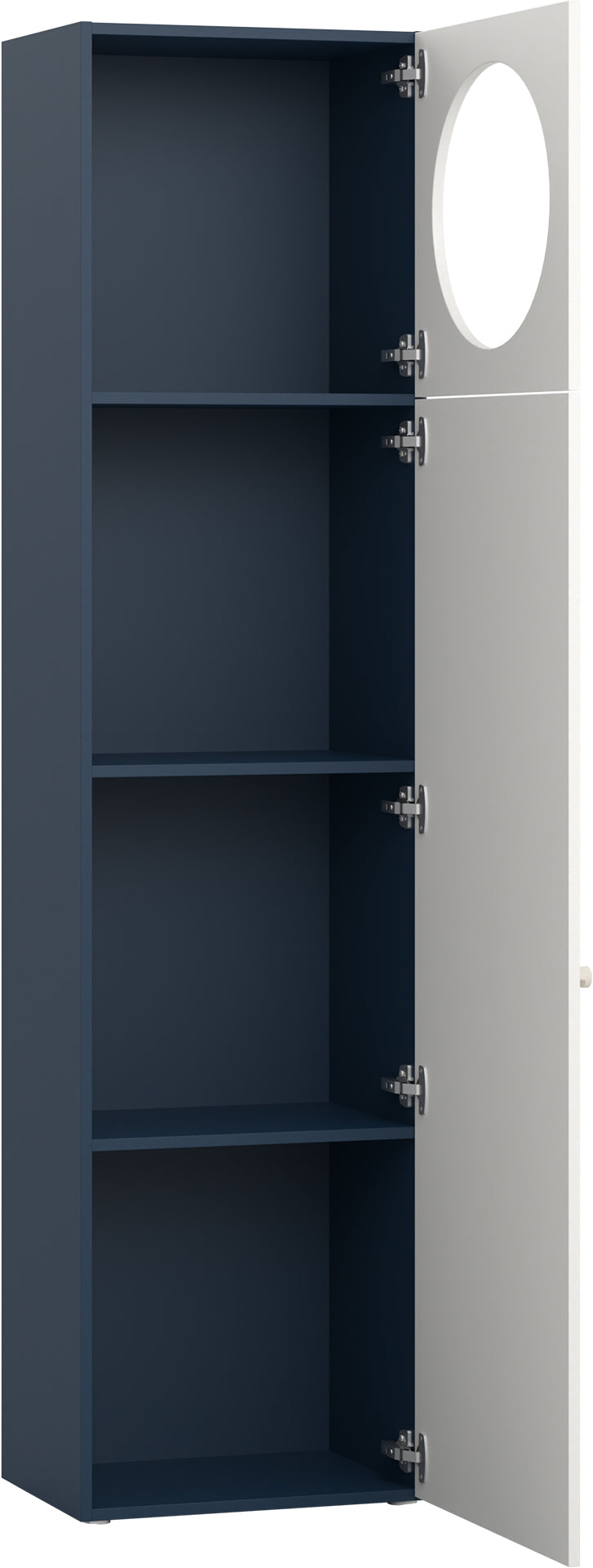 Keskeny shelving front arrangement 4 Reli könyvespolc