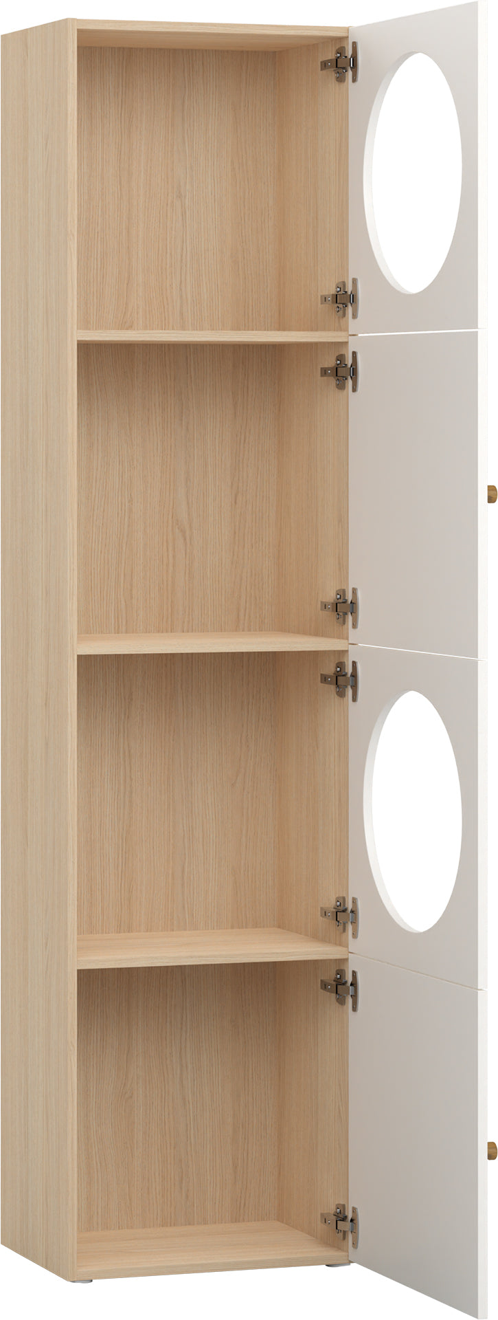 Keskeny shelving front arrangement 5 Reli könyvespolc