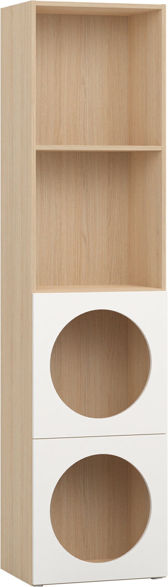 Keskeny shelving front arrangement 6 Reli könyvespolc