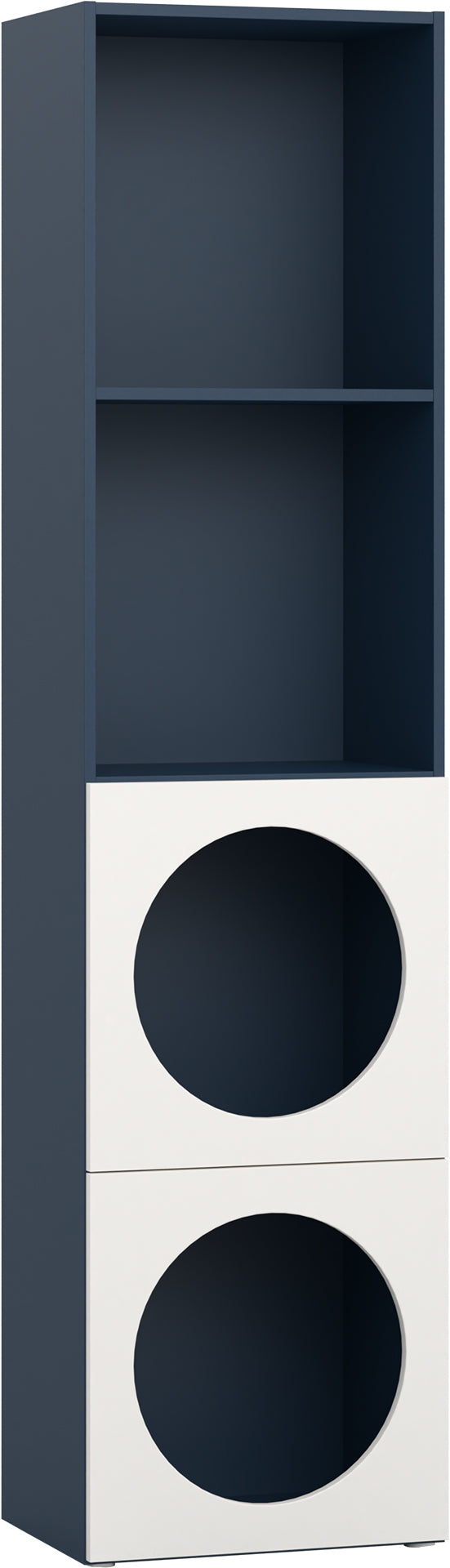 Keskeny shelving front arrangement 6 Reli könyvespolc