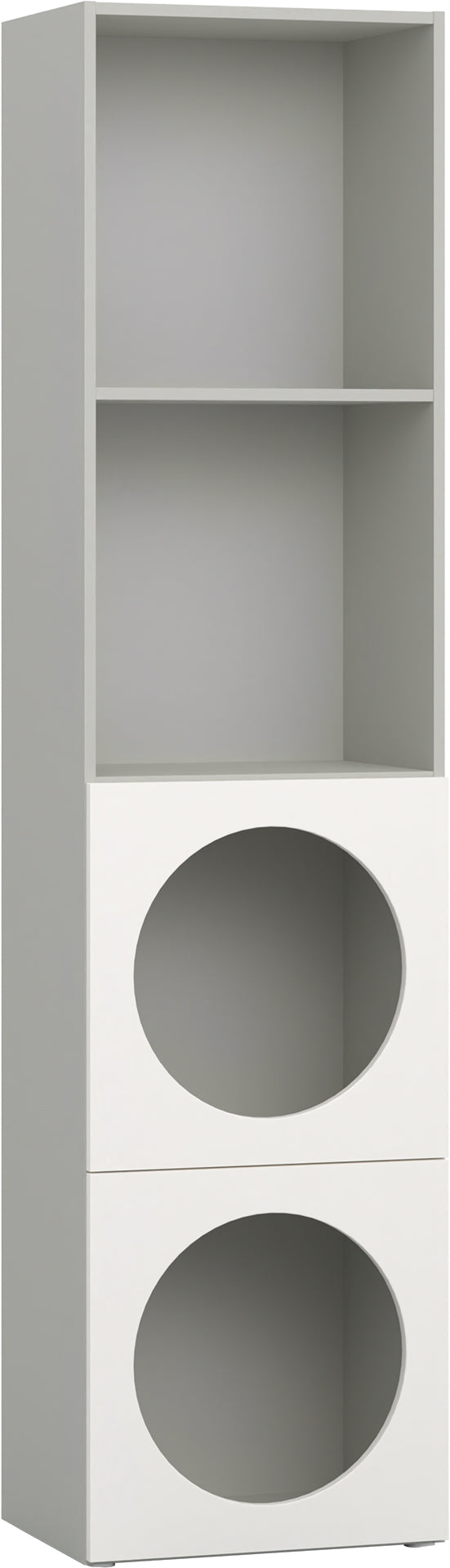 Keskeny shelving front arrangement 6 Reli könyvespolc