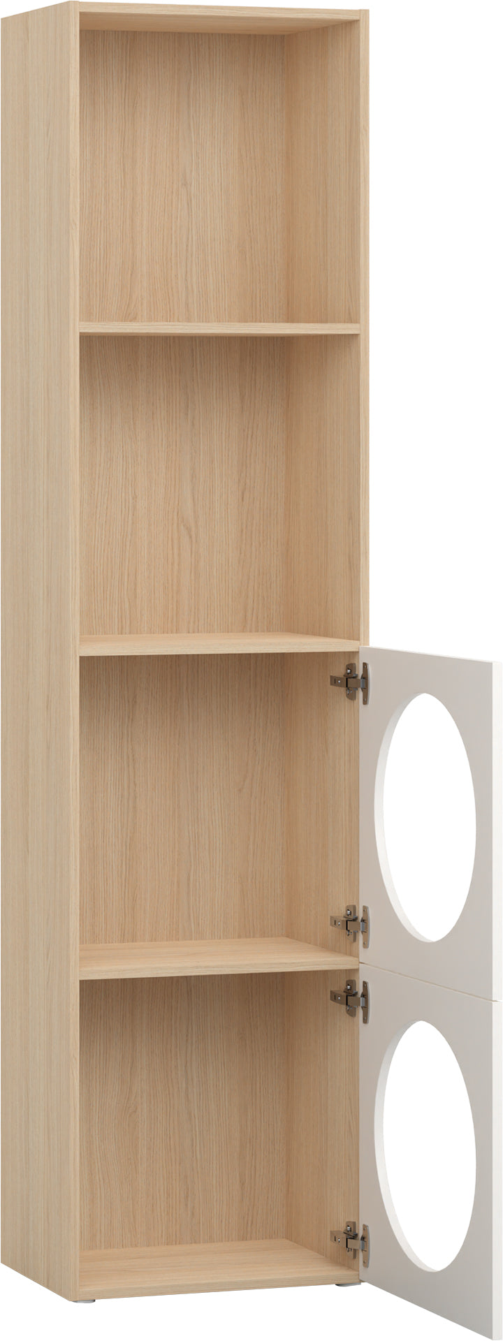 Keskeny shelving front arrangement 6 Reli könyvespolc