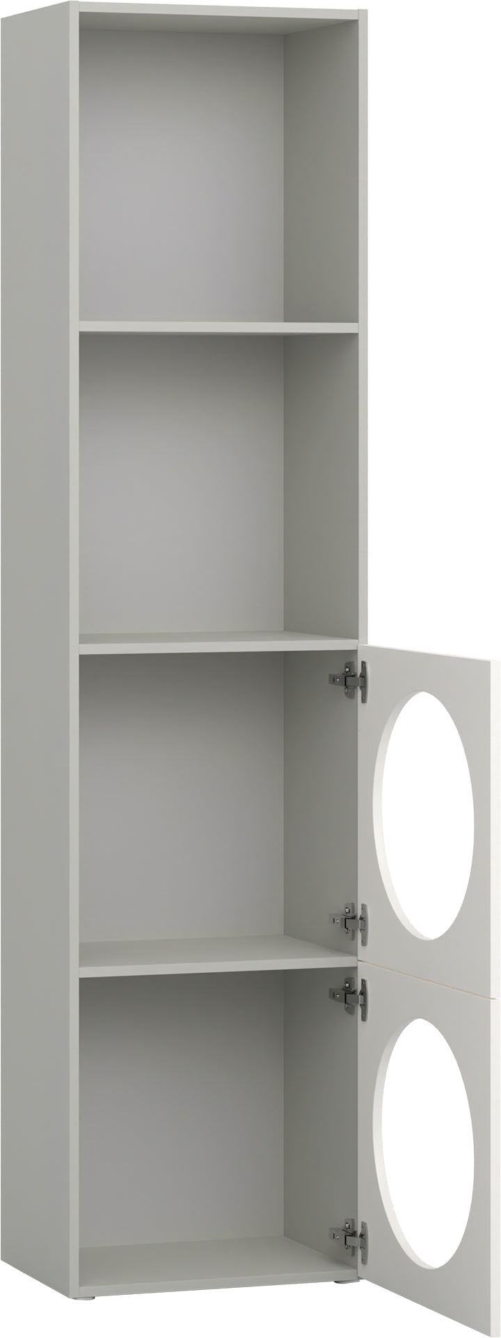 Keskeny shelving front arrangement 6 Reli könyvespolc