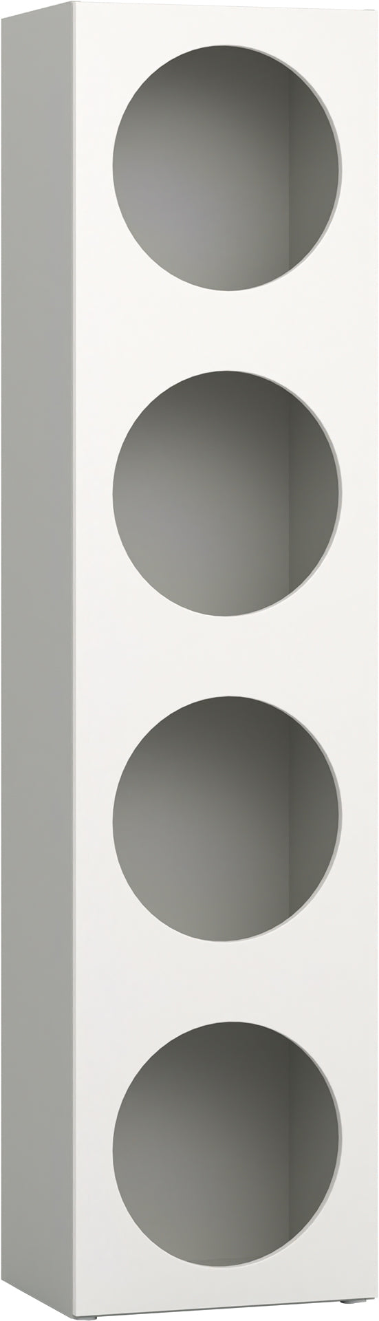 Keskeny shelving front arrangement 7 Reli könyvespolc