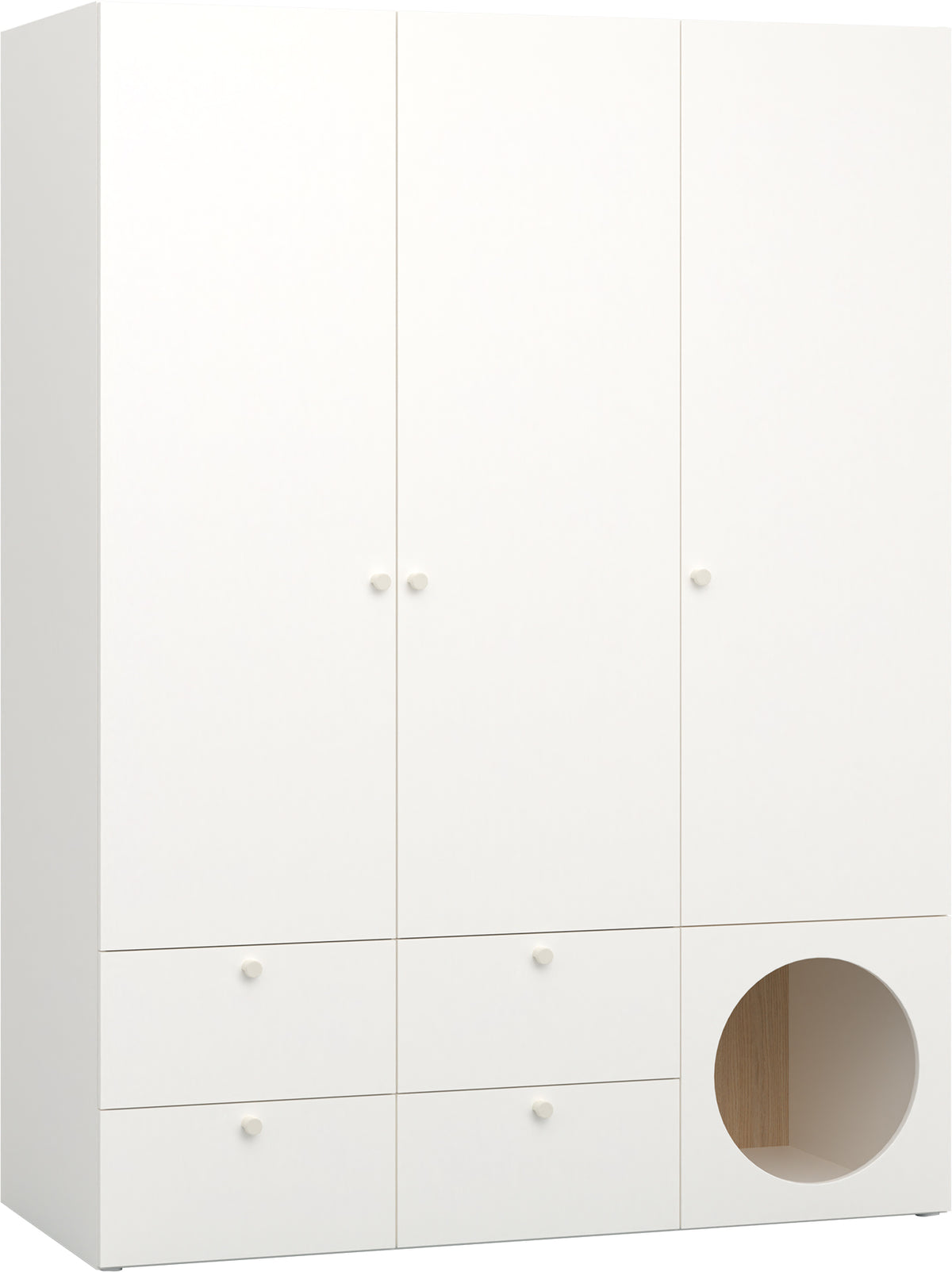 3 ajtós opening front Reli ruhásszekrény
