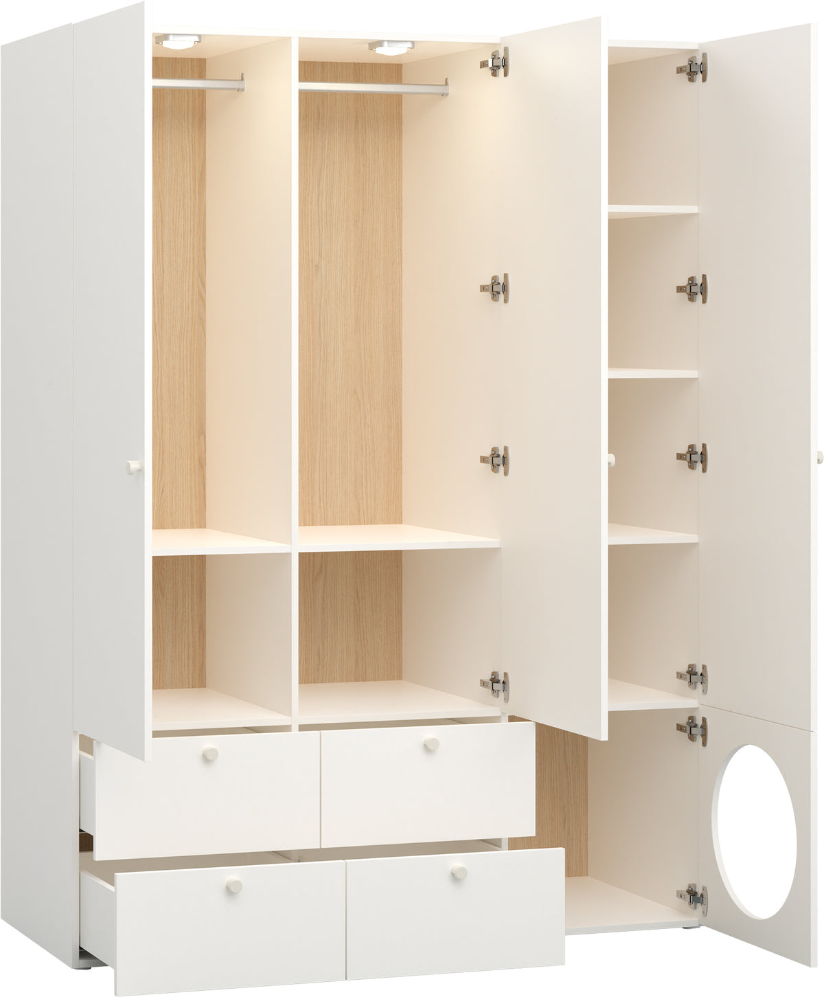 3 ajtós opening front Reli ruhásszekrény
