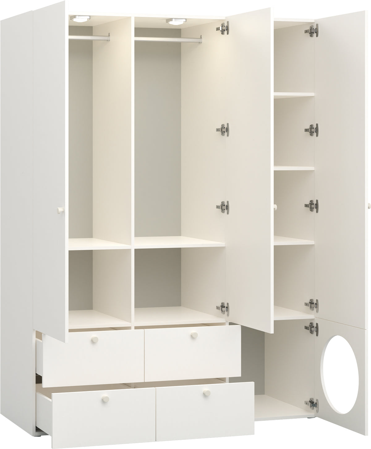 3 ajtós opening front Reli ruhásszekrény