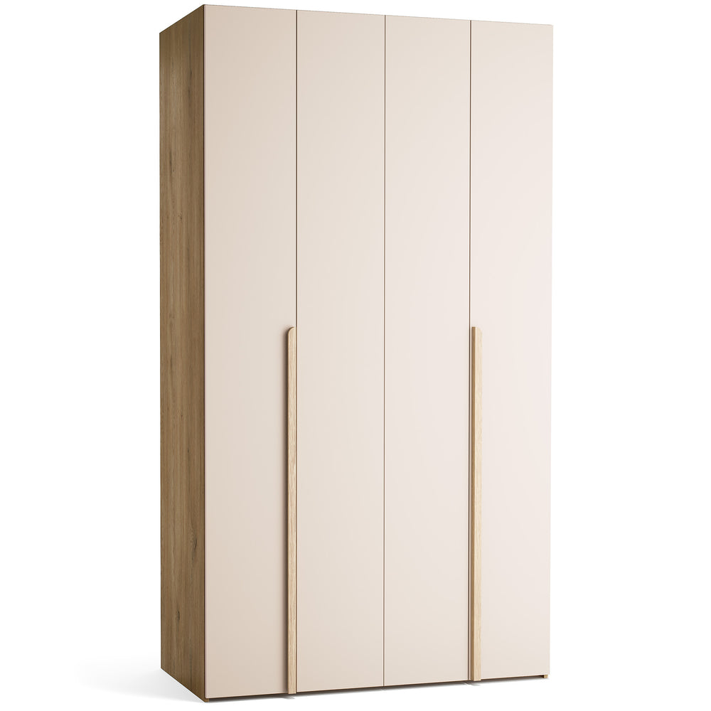 Stor cabinet system - presets 125x225 Stor COMFORT interior long handle rounded body front ruhásszekrény, tölgy homok bézs