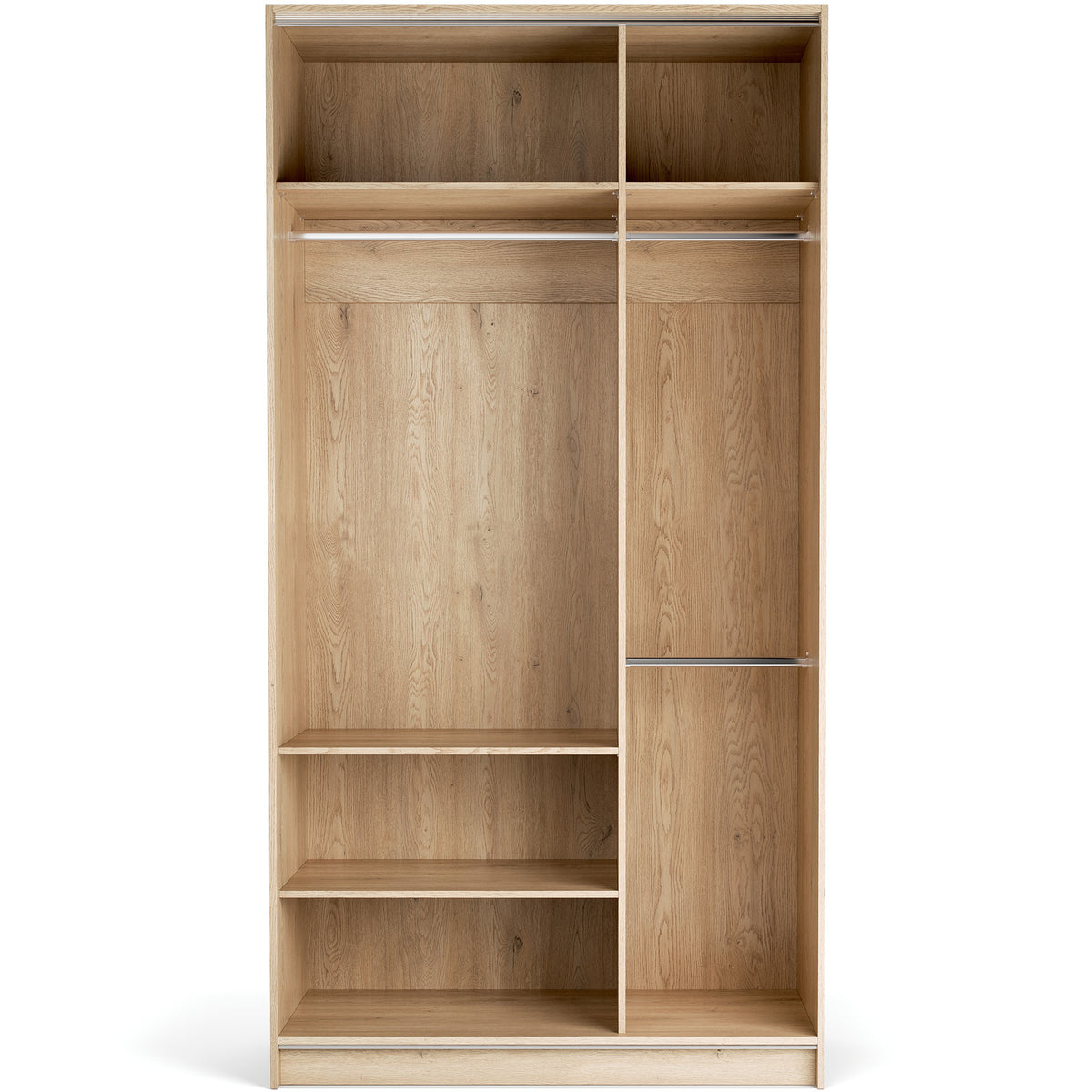 Stor cabinet system - presets 125x240 Stor EASY interior short handle rounded body front side overlays ruhásszekrény, arany tölgy fehér
