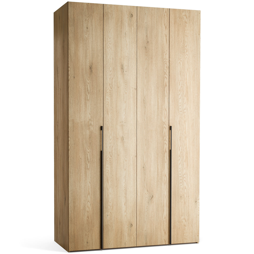 Stor cabinet system - presets 140x240 Stor MAXI interior long handle metal body front ruhásszekrény, fekete tölgy