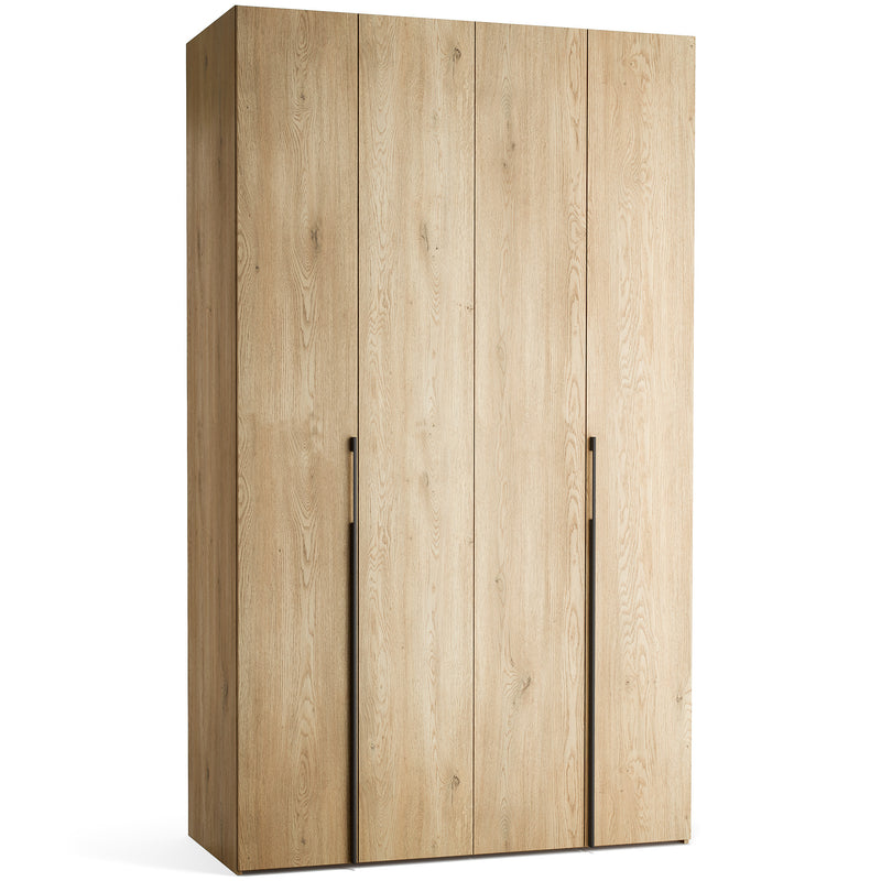 Stor cabinet system - presets 140x240 Stor MAXI interior long handle metal body front ruhásszekrény, fekete tölgy