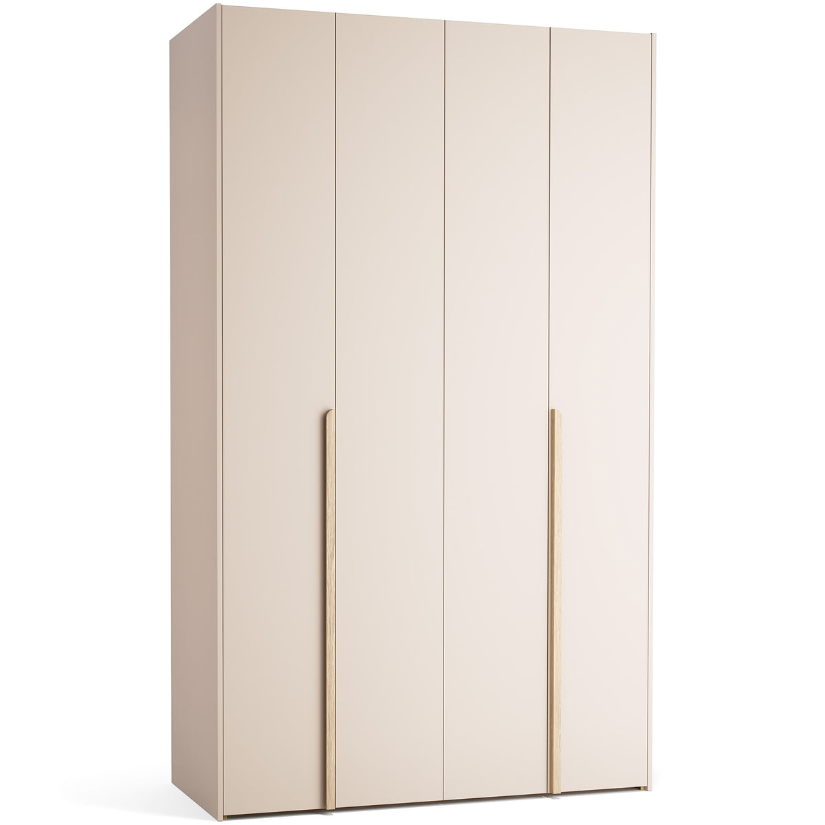Stor cabinet system - presets 140x240 Stor Maxi interior long handle rounded body front side overlays ruhásszekrény, tölgy homok bézs