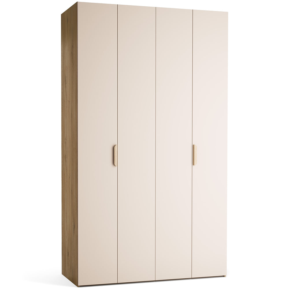 Stor cabinet system - presets 140x240 Stor interior COMFORT handle short rounded body front ruhásszekrény, tölgy homok bézs