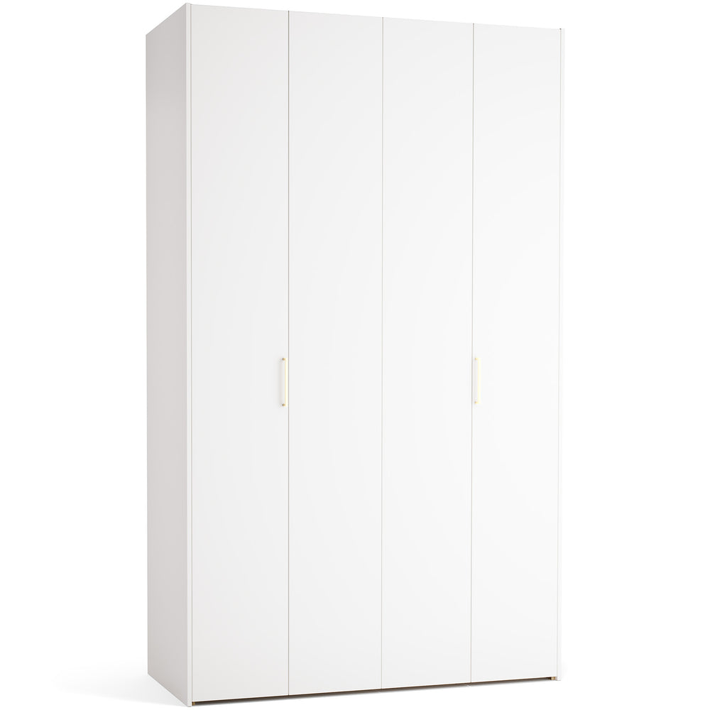 Stor cabinet system - presets 140x240 Stor Maxi interior short handle rounded body front side overlays ruhásszekrény, arany tölgy fehér