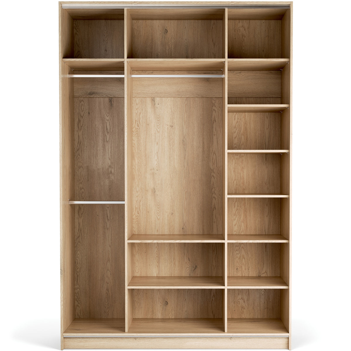 Stor cabinet system - presets 160x240 Stor interior EASY long handle metal body front ruhásszekrény, fekete tölgy fehér