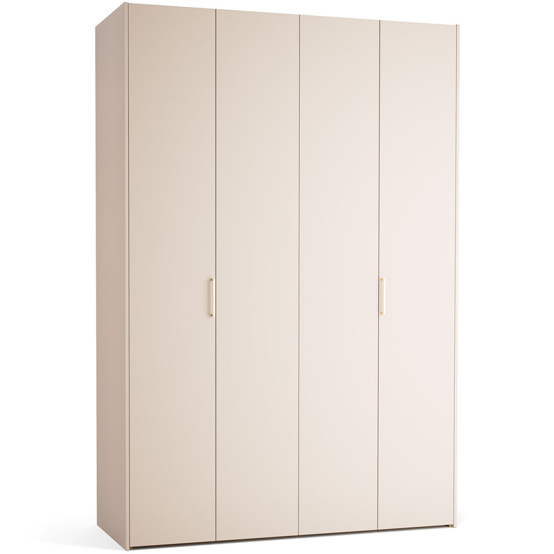 Stor cabinet system - presets 160x240 Stor COMFORT interior short handle rounded body front side overlays ruhásszekrény, arany tölgy homok bézs