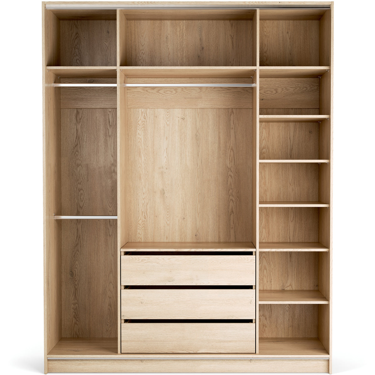 Stor cabinet system - presets 175x225 Stor interior COMFORT handle short rounded body front ruhásszekrény, tölgy