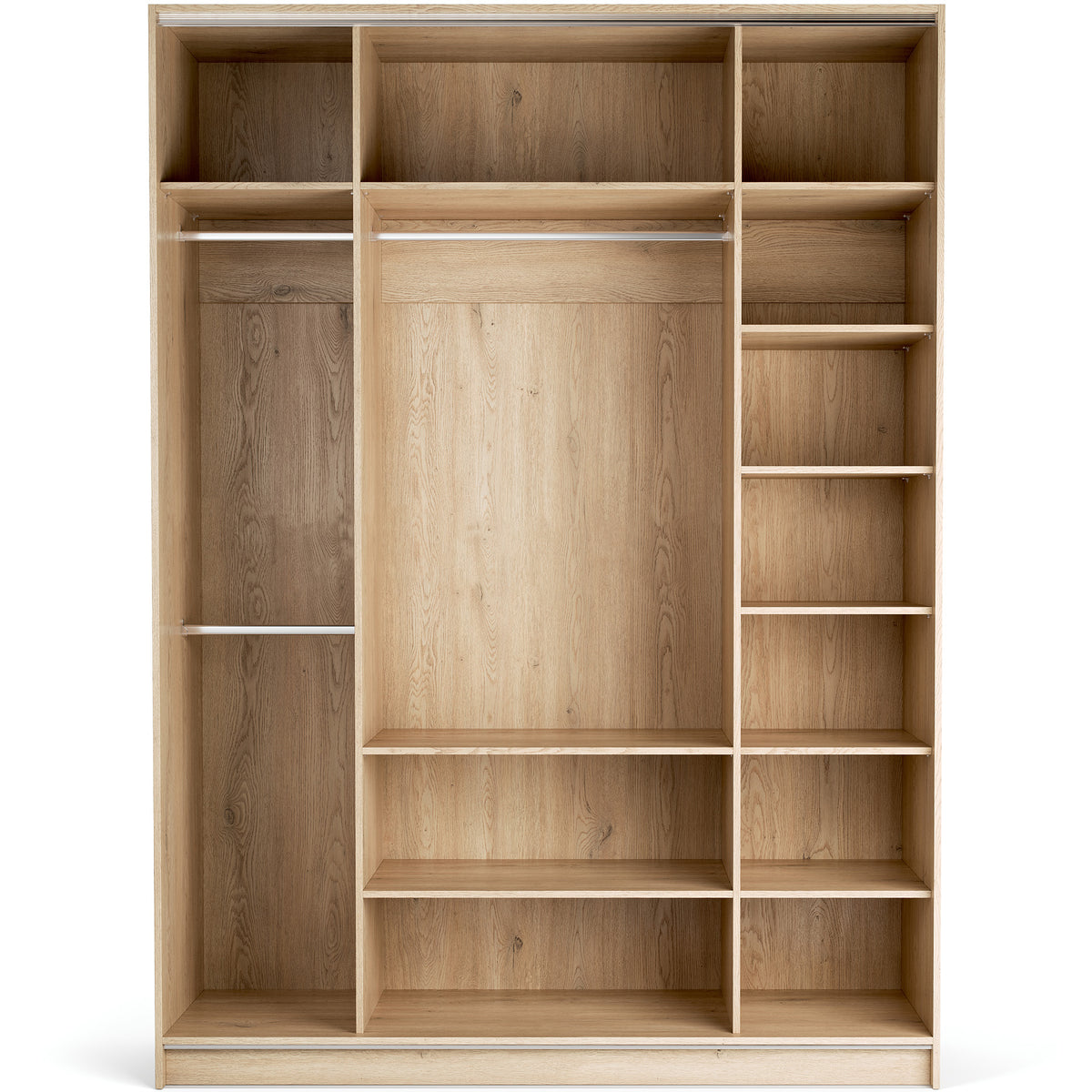 Stor cabinet system - presets 175x240 Stor interior EASY handle short rounded body front ruhásszekrény, tölgy fehér