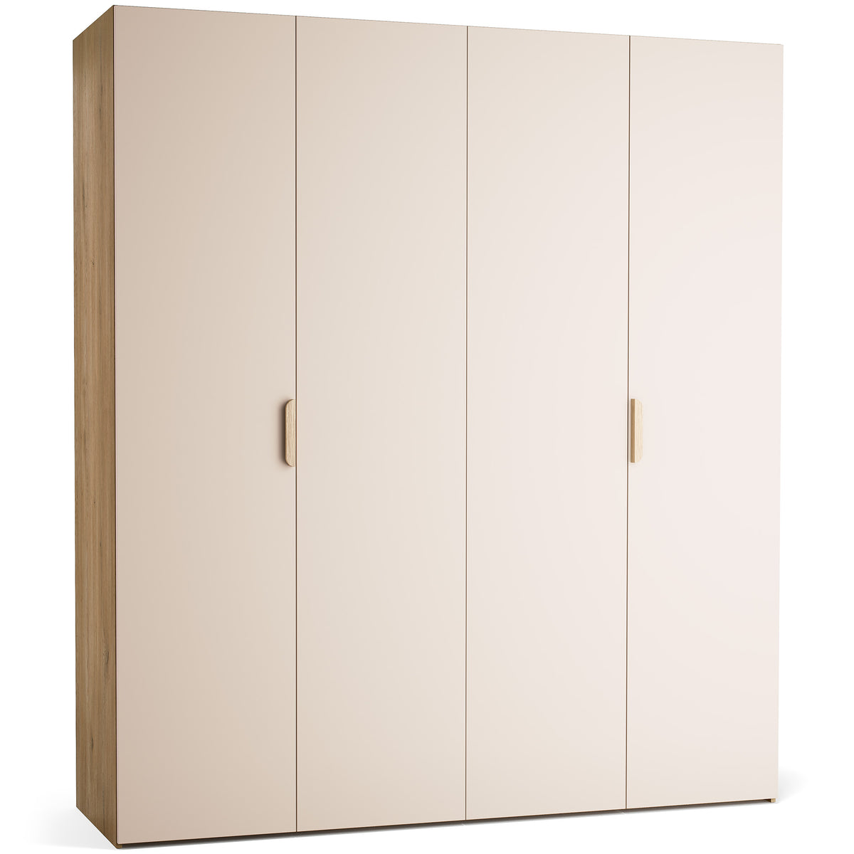 Stor cabinet system - presets 200x225 Stor interior EASY handle short rounded body front ruhásszekrény, tölgy homok bézs