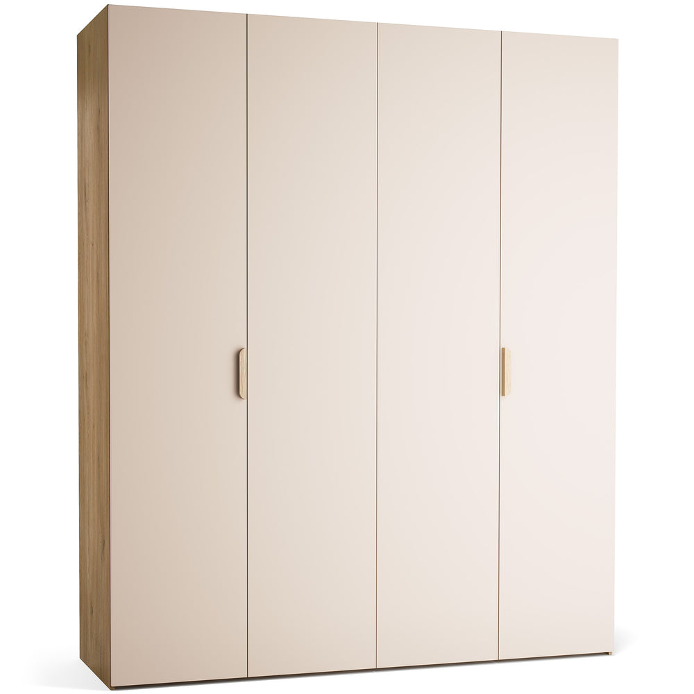 Stor cabinet system - presets 200x240 Stor interior COMFORT handle short rounded body front ruhásszekrény, tölgy homok bézs