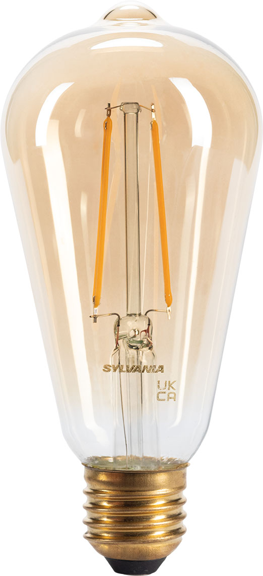 Sylvania E27 Retro ST64 4.5W 420LM 2500K LED izzó, arany