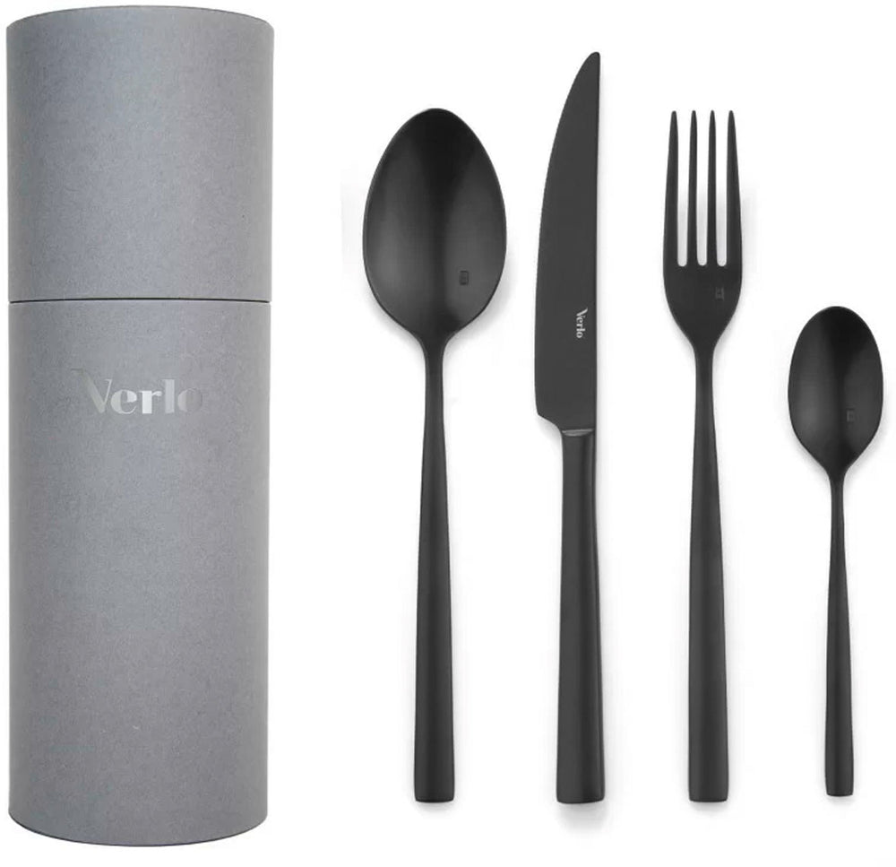 SU VERLO 24-piece evőeszköz-készlet, fekete