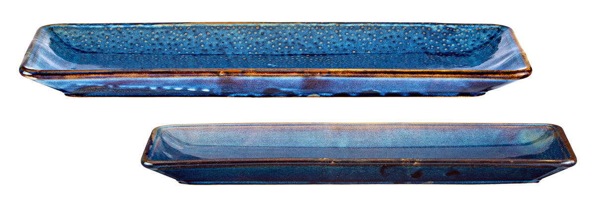Platter cpl. 2 pcs. Deep étkészlet, kék