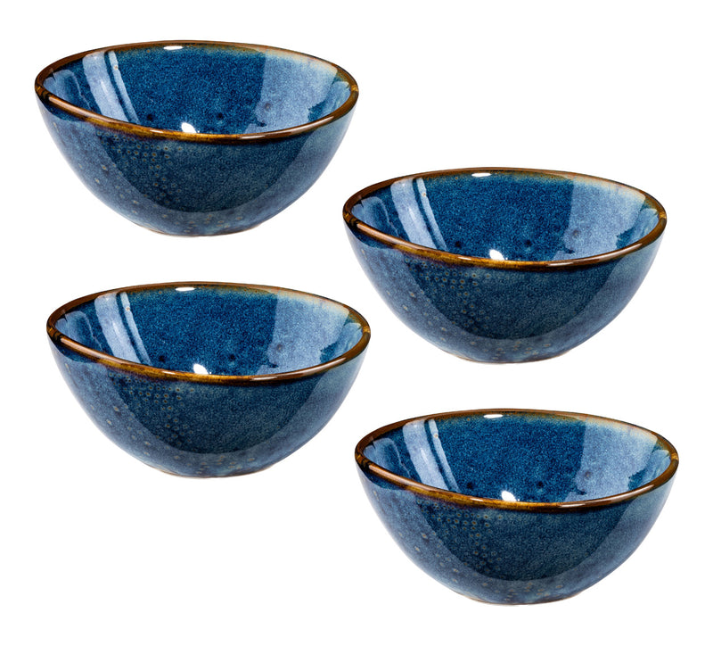 14,5 cm kpl. 4 pcs. Deep étkészlet, kék