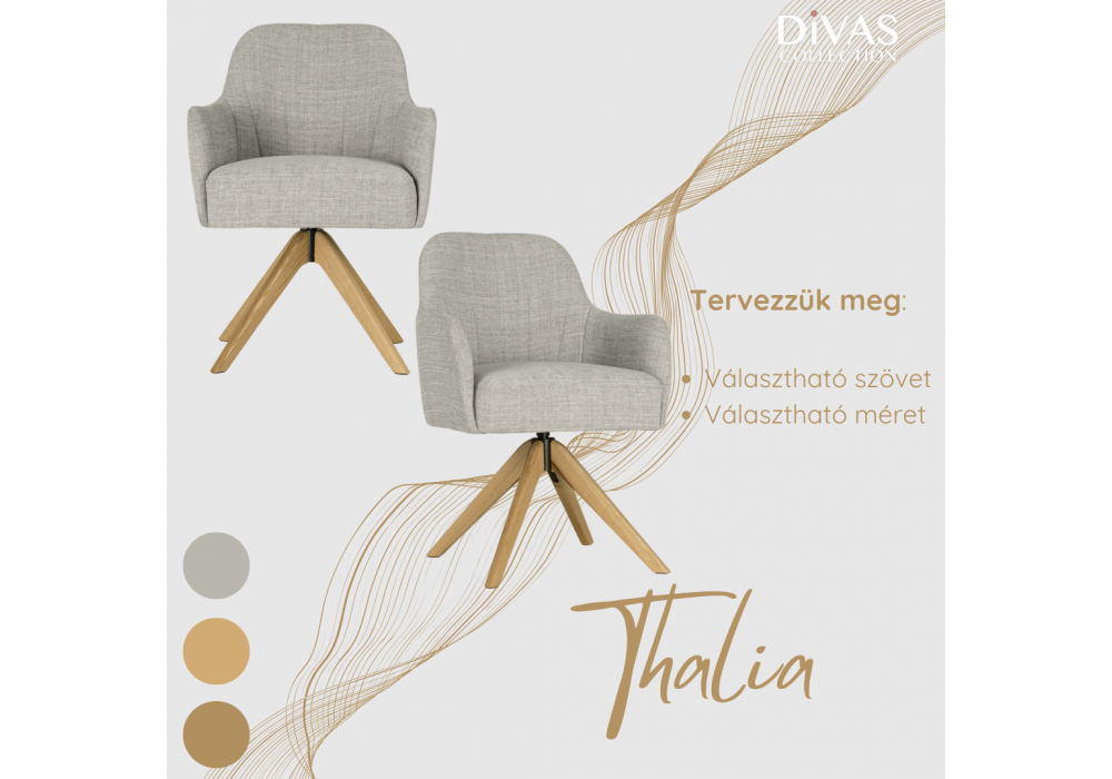 Thalia Supreme Swivel  étkezőszék - bútorok - Divas lakberendezés