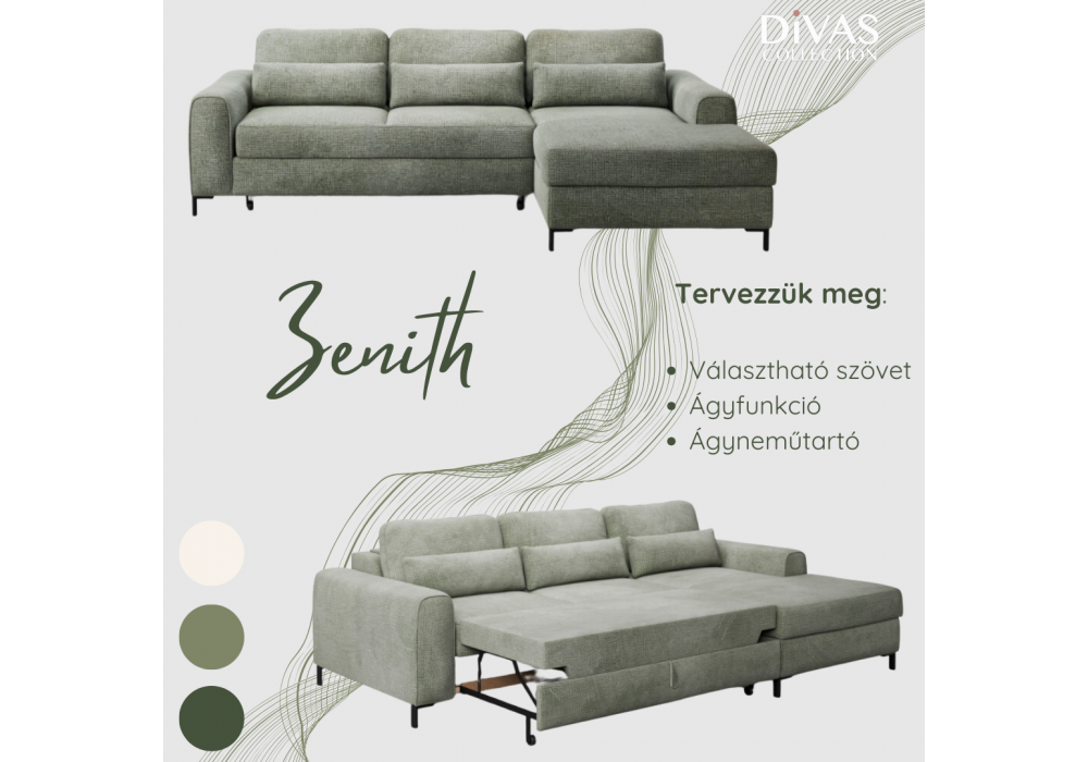 DiVAS COLLECTION Zenith  sarokkanapé  