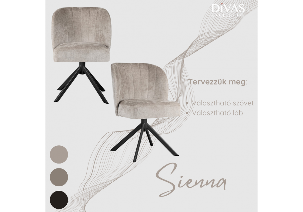 Sienna Supreme Swivel  étkezőszék - bútorok - Divas lakberendezés