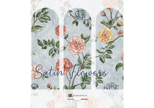 AMA ZAMBAITI PARATI Satin Flowers tapétakönyv