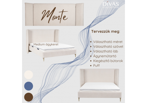 Monte tervezhető ágy