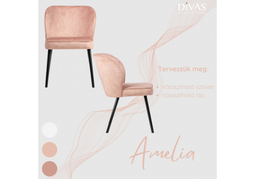 Amelia  étkezőszék - bútorok - Divas lakberendezés