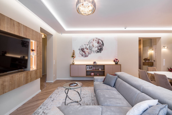 Ízléses nőiesség 120 négyzetméteren