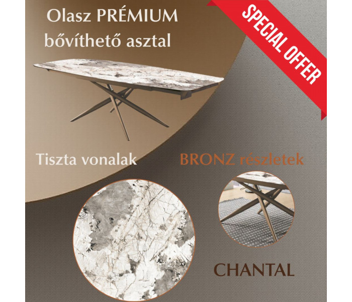 Chantal & Diamond étkezőasztal  