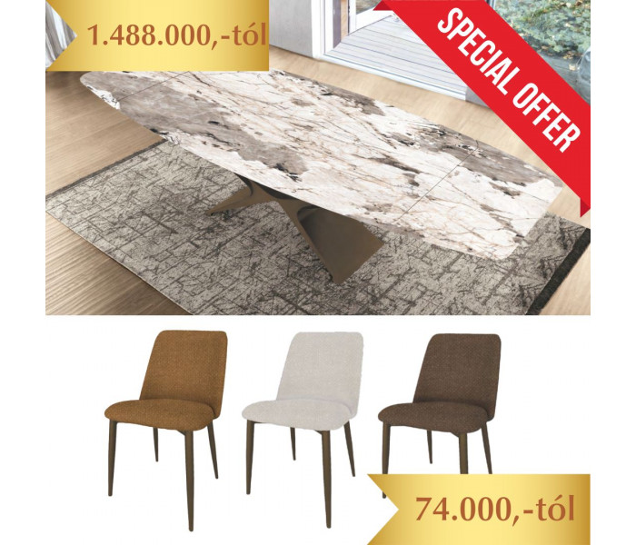 Chantal & Diamond étkezőasztal  