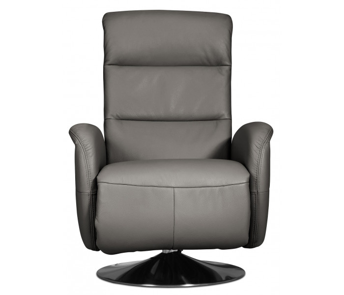 Gala Arosa fotel szürke bőrrel