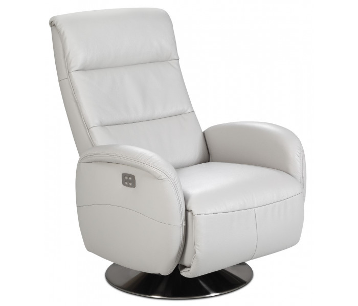 Gala Arosa fotel fehér bőrrel