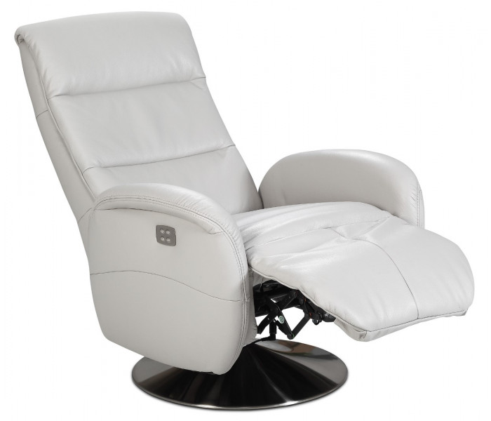 Gala Arosa fotel fehér bőrrel