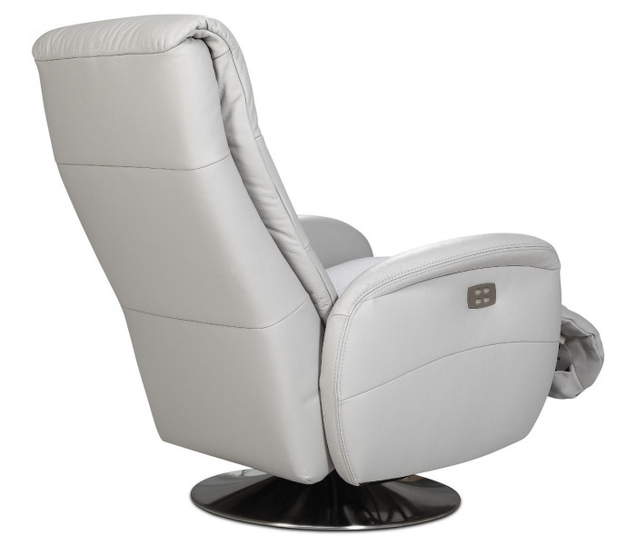 Gala Arosa fotel fehér bőrrel