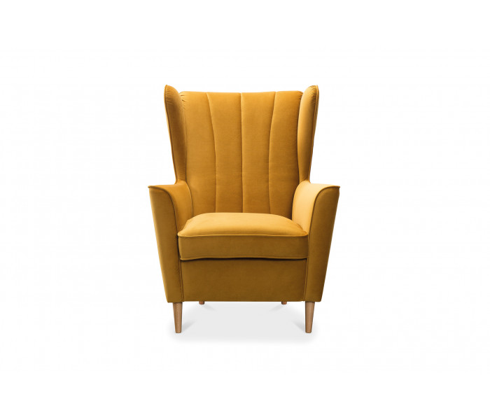 Gala Fido fotel sárga Aquaclean szövettel