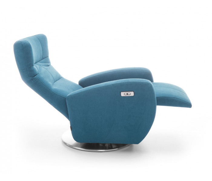 Gala Inari fotel kék bőrrel