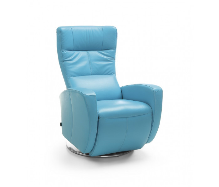 Gala Inari fotel türkizkék bőrrel